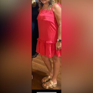 Women’s size large boutique dress coral